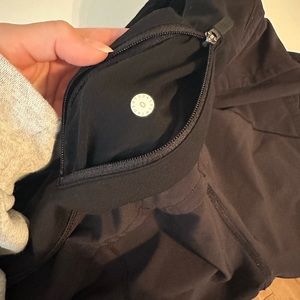 Black lululemon athletic shorts. Size 0 and 2.5 length.